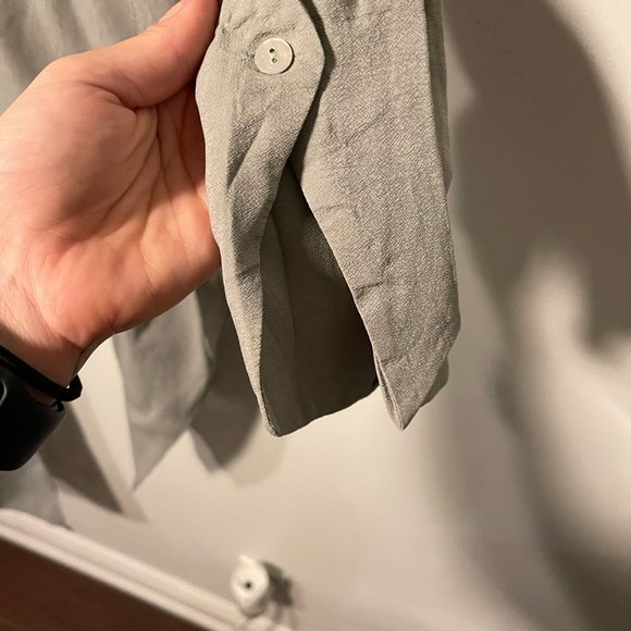 Zara Caledon Green Flowed Panel Button Down Shirt Blouse. Size Small - Picture 5 of 12